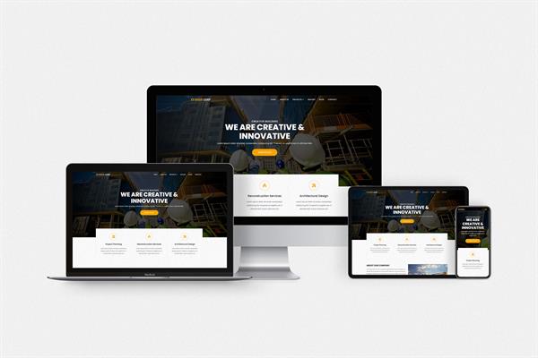 İnşaat ve Mühendislik Hazır Web Sitesi Paketi