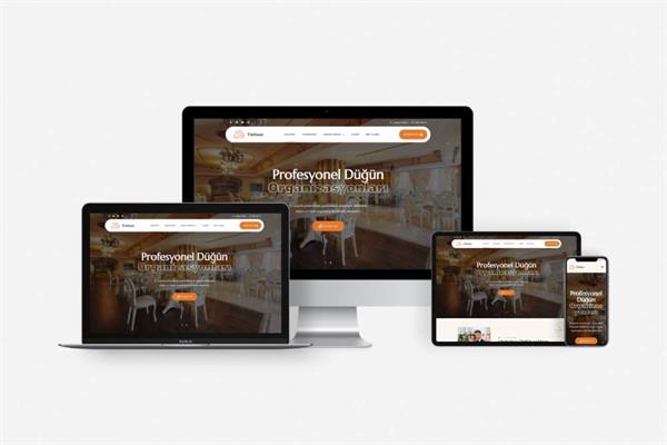 Hazır Düğün Salonu ve Organizasyon Web Sitesi Paketi