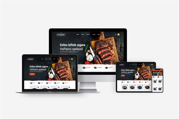 QR Menü Cafe - Restoran E-Ticaret Sitesi Paketi