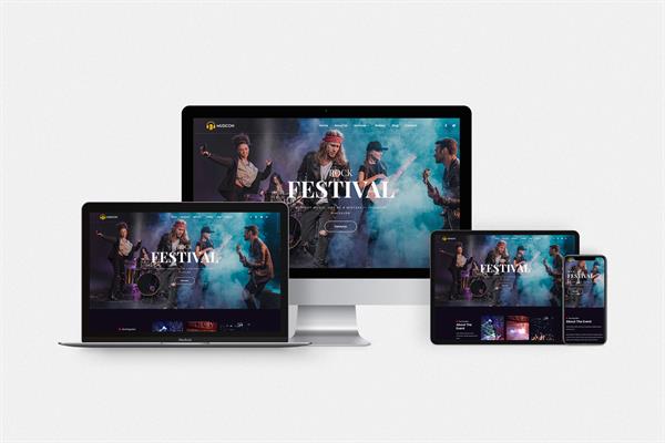 Müzik & Konser Hazır Web Sitesi Paketi