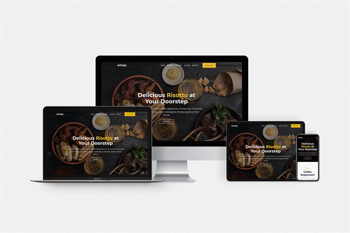 Cafe ve Restoran Hazır Web Sitesi Paketi