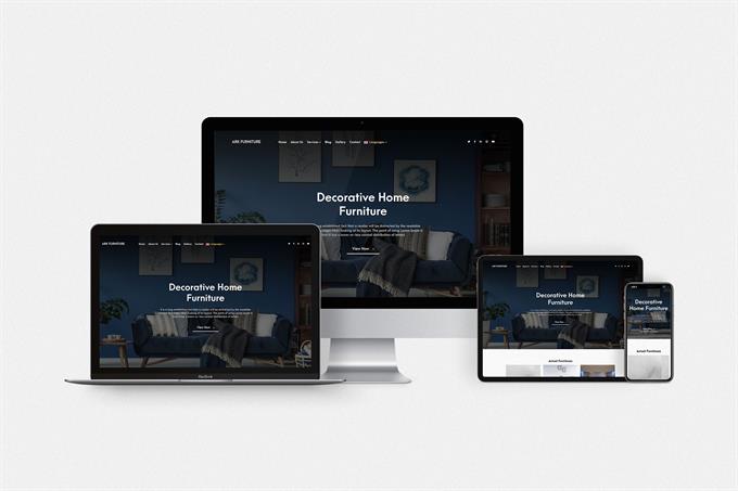 Mobilya & Ev Dekorasyonu Hazır Web Sitesi Paketi